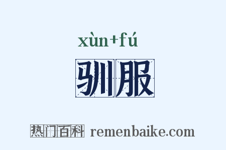 驯服是什么意思的图片